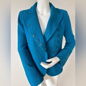 Vintage Sonia Rykiel Paris Textured Turquoise Jacket